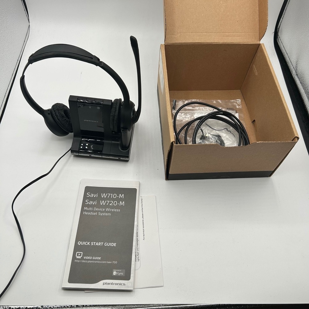 Plantronics Savi W720-M Wireless Headset System Microsoft Lync - Works, Peeling